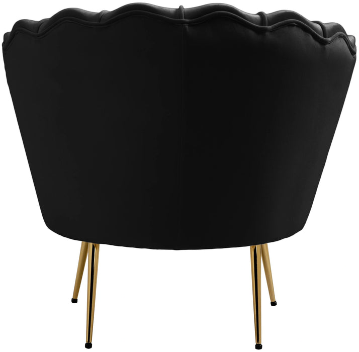 Gardenia Black Velvet Chair