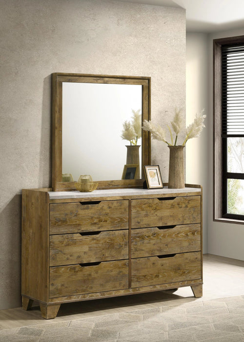 Light Aspen Oak Mirror