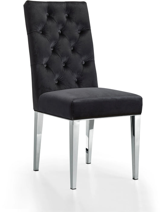 Juno Black Velvet Dining Chair