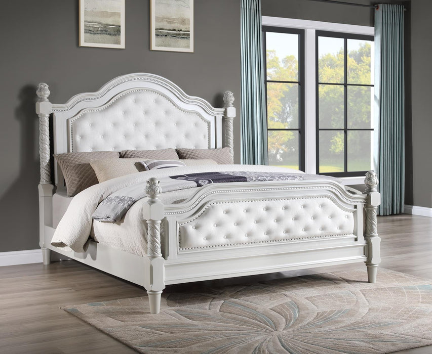 Silver Queen Bed