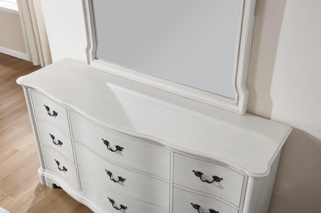 King Bed-Dresser-Mirror