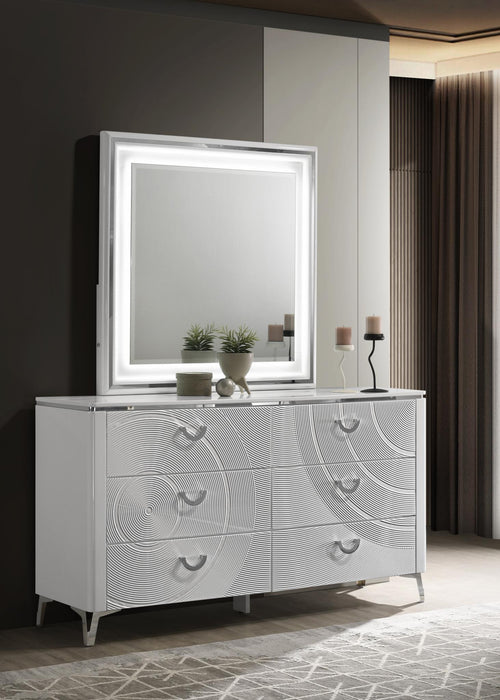 Queen Bed Frame - Dresser - Mirror - Chest - Nightstand