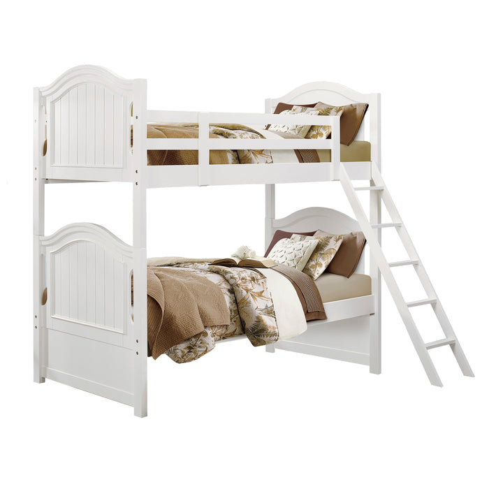 Clementine (3) Twin/Twin Bunk Bed in White - B1799-1*