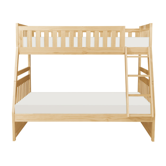 Bartly (3) Twin/Full Bunk Bed in Natural - B2043TF-1*