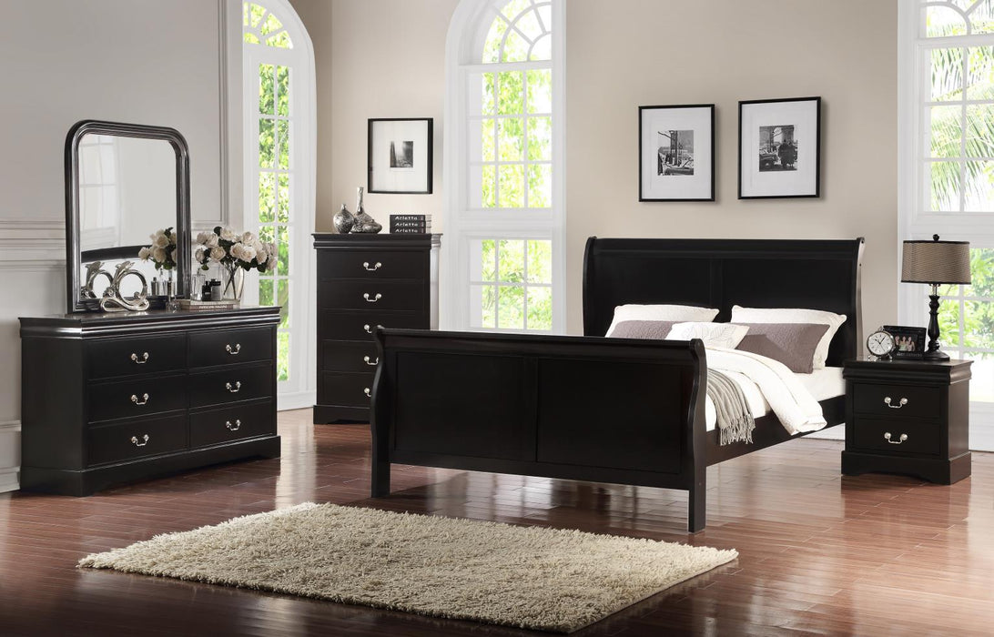 Twin Bed-Dresser-Mirror