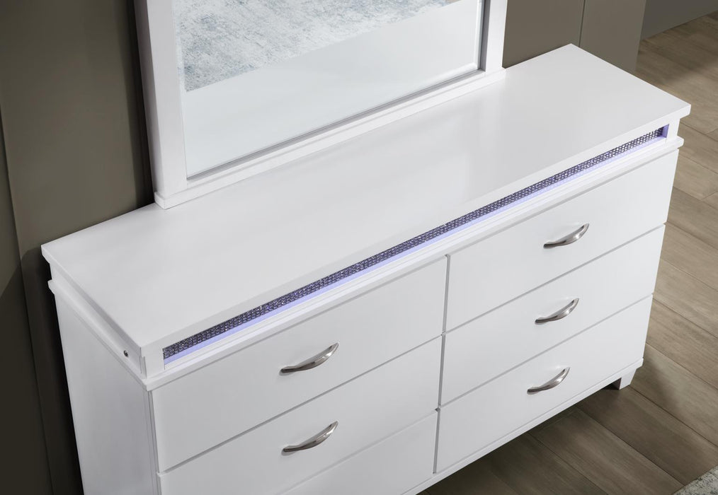 Queen Bed-Dresser-Mirror