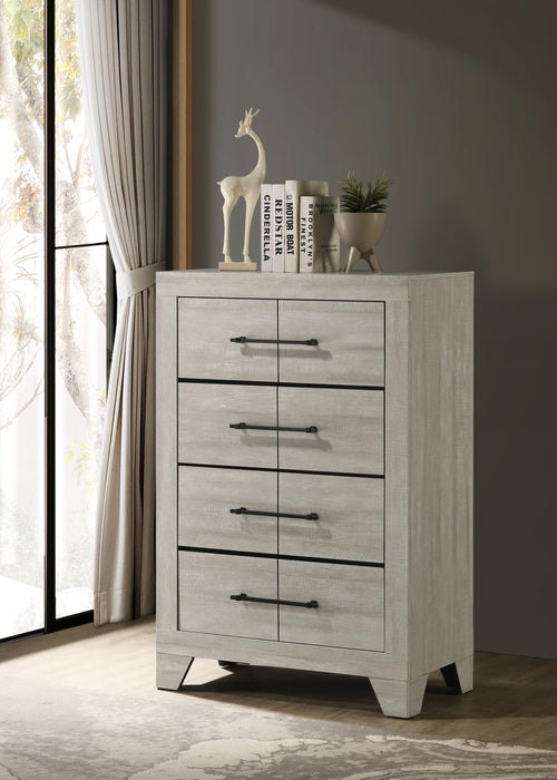 Dusty Gray Oak King Bed