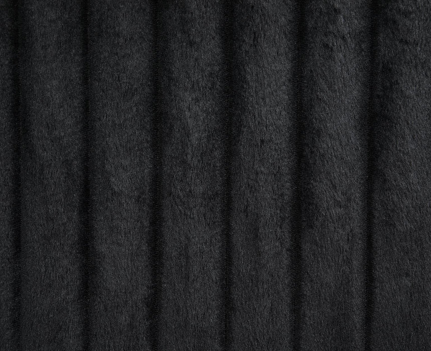 Black Corduroy Motion Sofa W/Dropdown