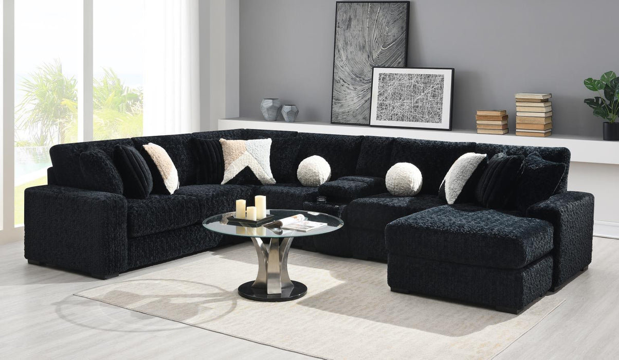 Black Corduroy Loveseat
