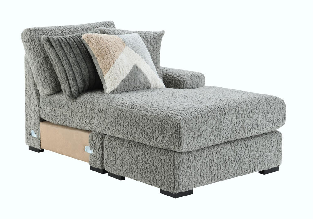 Gray Corduroy Loveseat
