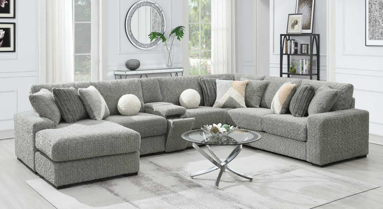 Gray Corduroy Loveseat
