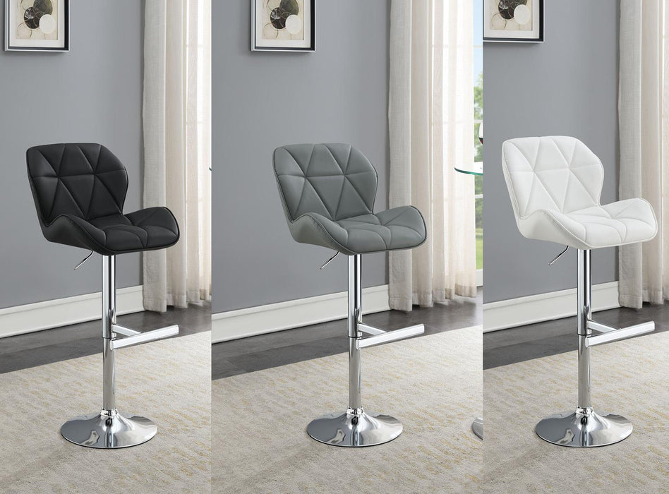 Antonio GRAY LEATHER PU BAR STOOL - ST130-GRY