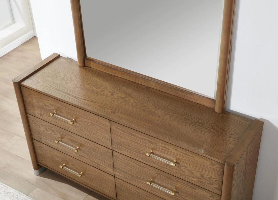 King Bed-Dresser-Mirror