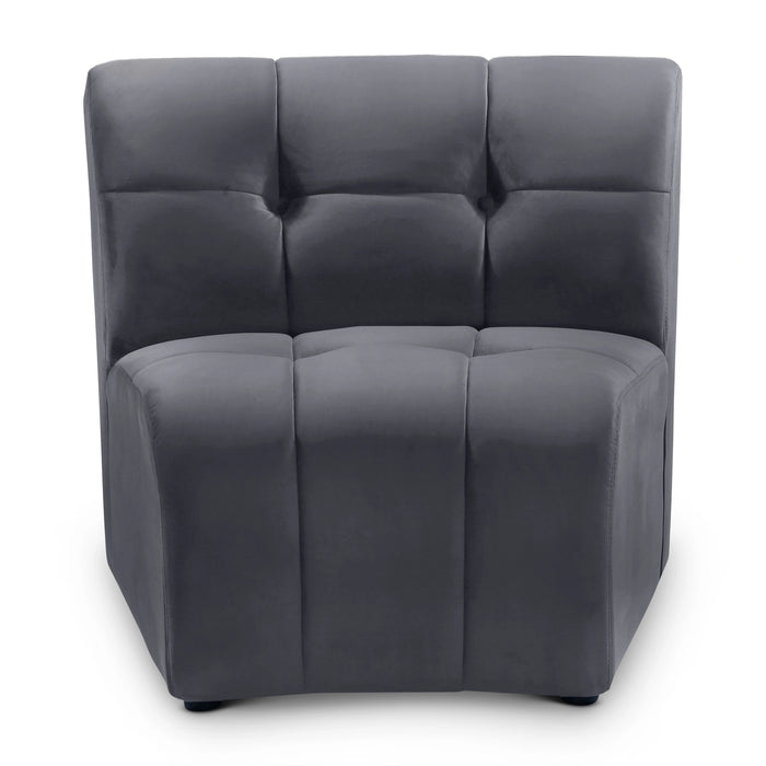 Limitless Grey Velvet Modular Chair