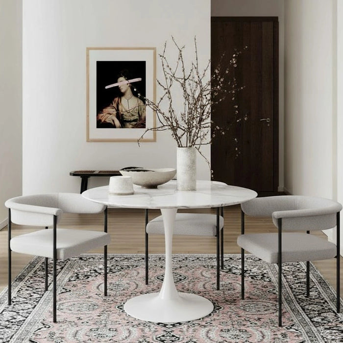 Tulip White Dining Table (3 Boxes)