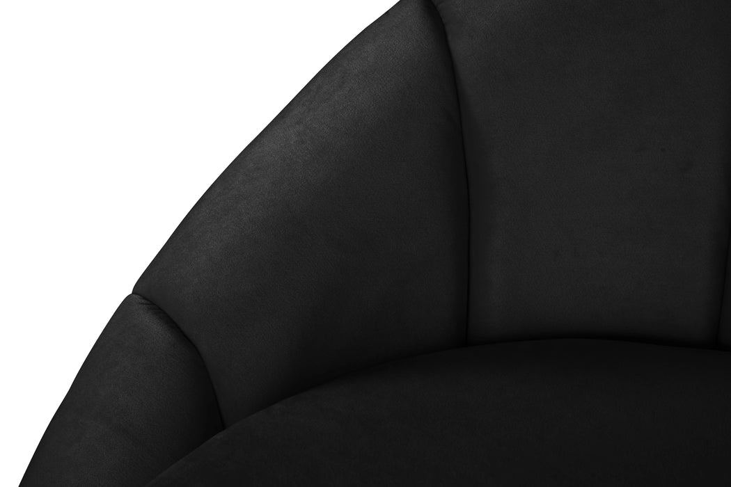 Shelly Black Velvet Chair