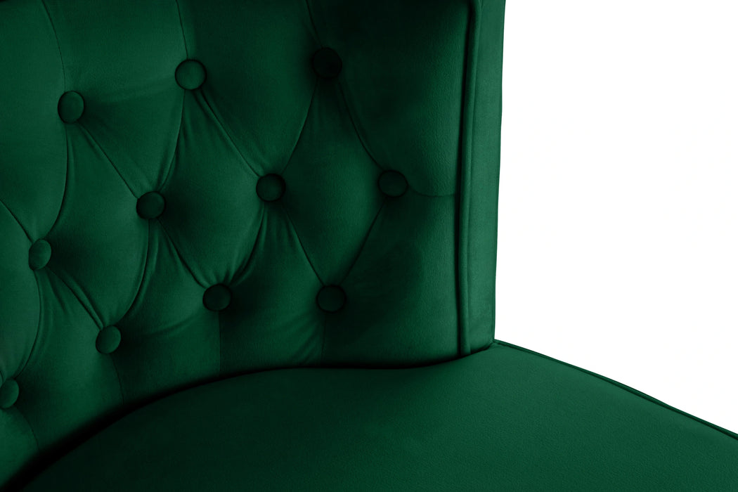 Perry Green Velvet Dining Chair