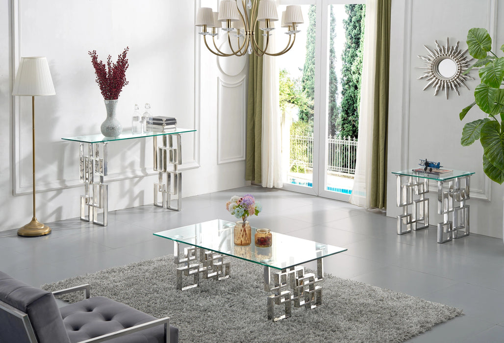 Alexis Chrome Coffee Table