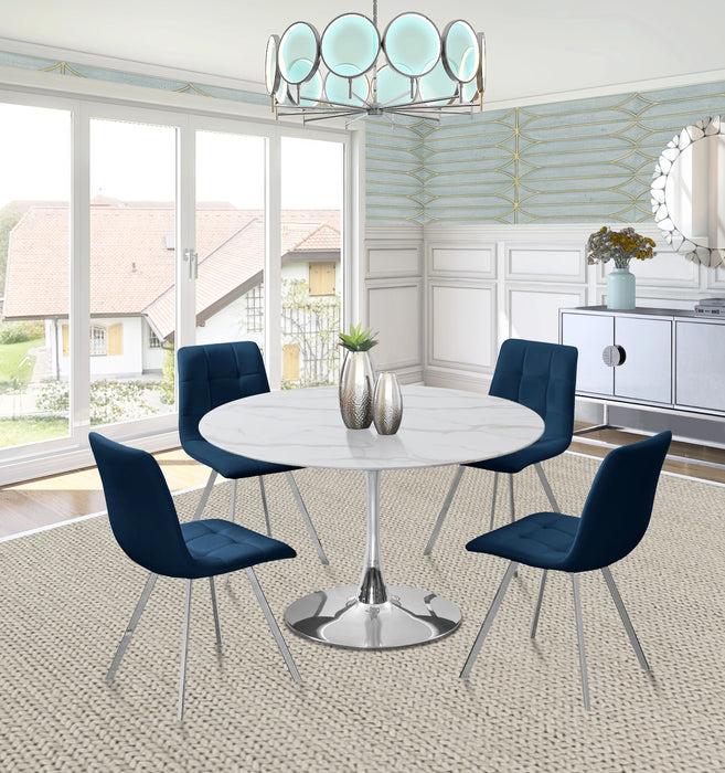Annie Navy Velvet Dining Chair