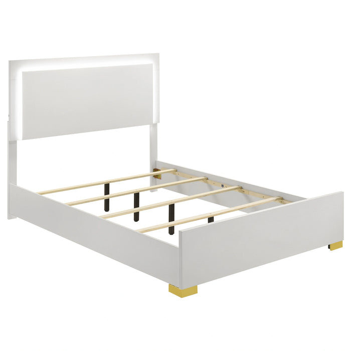 Marceline Panel Bed with LED Lighting