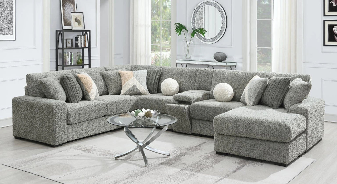 Gray Corduroy Console