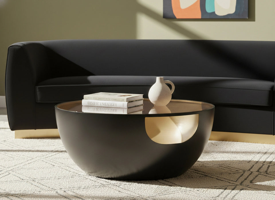 Doma Black / Gold Coffee Table