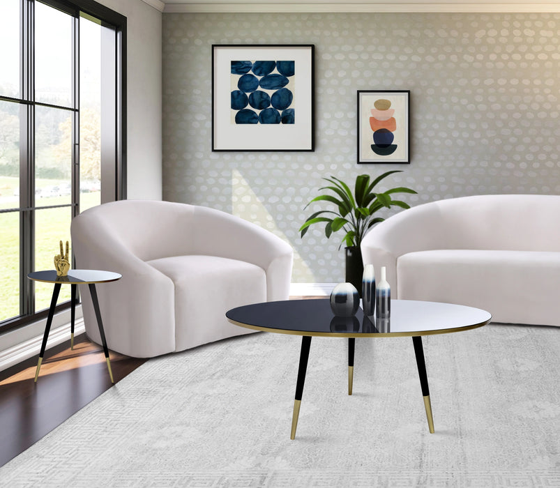 Reflection Gold / Black End Table
