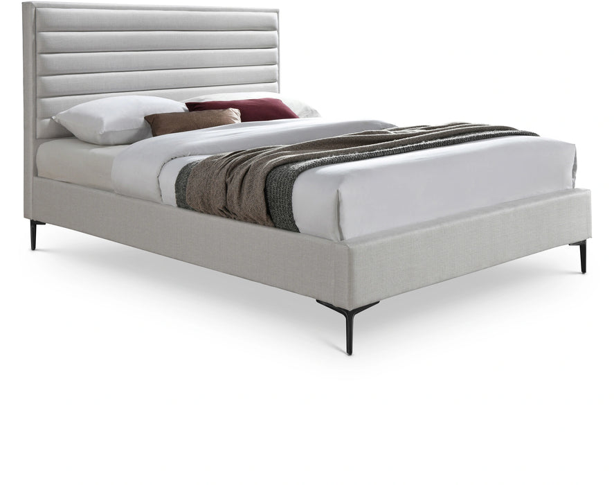 Hunter Cream Linen Full Bed