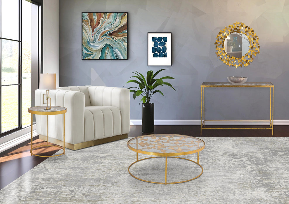 Butterfly Gold End Table