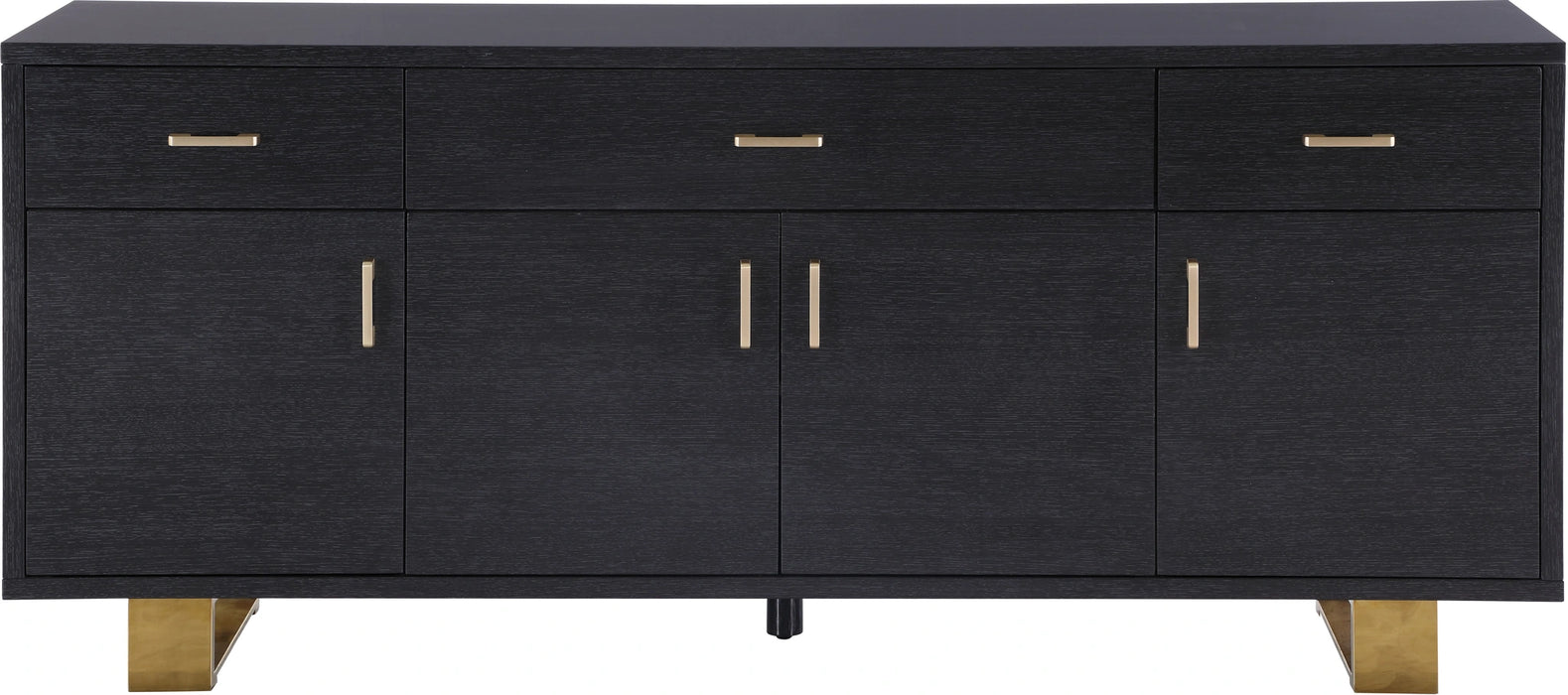 Excel Grey Oak Veneer Lacquer Sideboard/Buffet