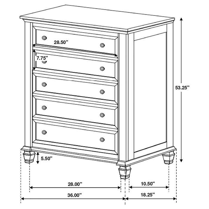 Sandy Beach Chest of Drawers