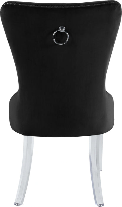 Miley Black Velvet Dining Chair