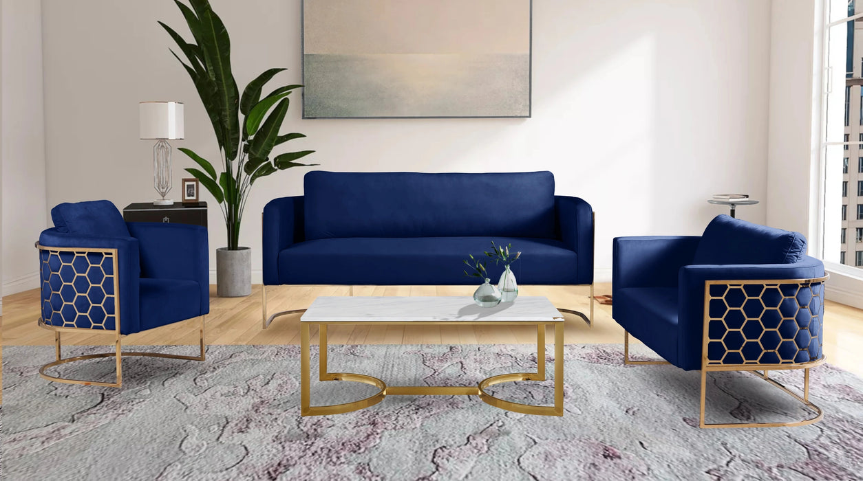 Casa Navy Velvet Chair