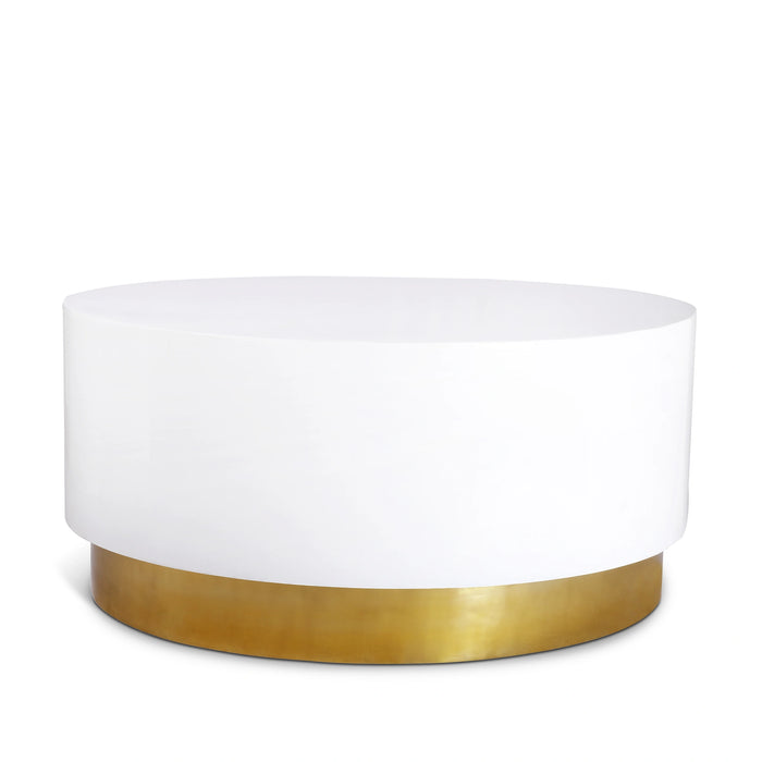 Deco White/Gold Coffee Table