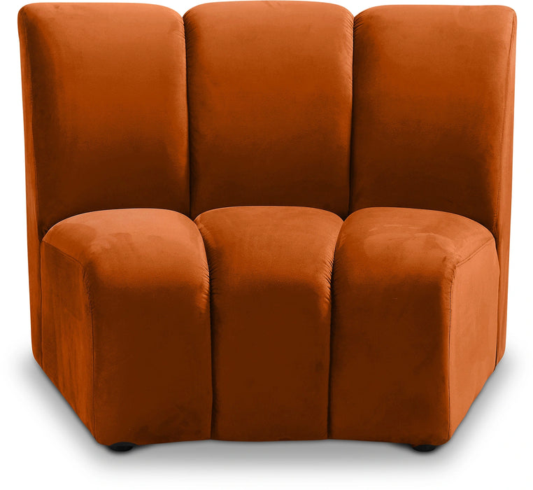 Infinity Cognac Velvet Modular Chair