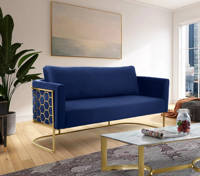 Casa Navy Velvet Sofa