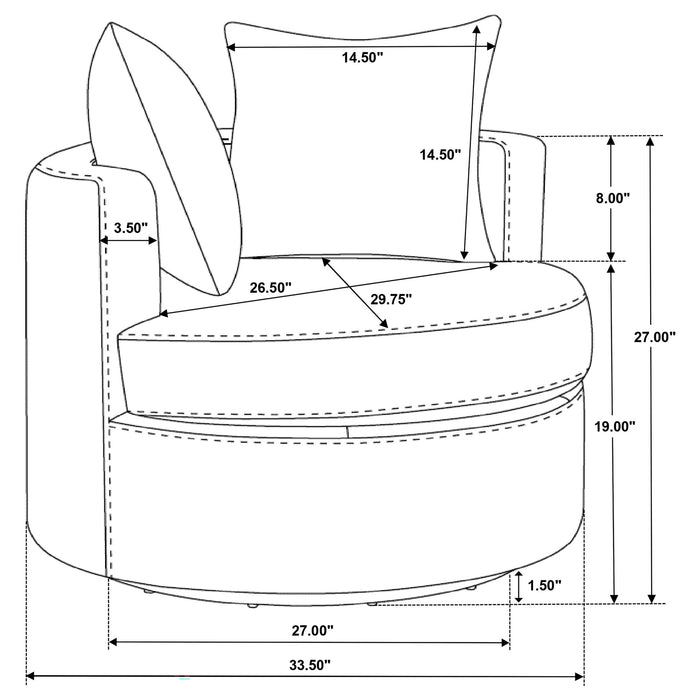 Debbie Swivel Accent Chair