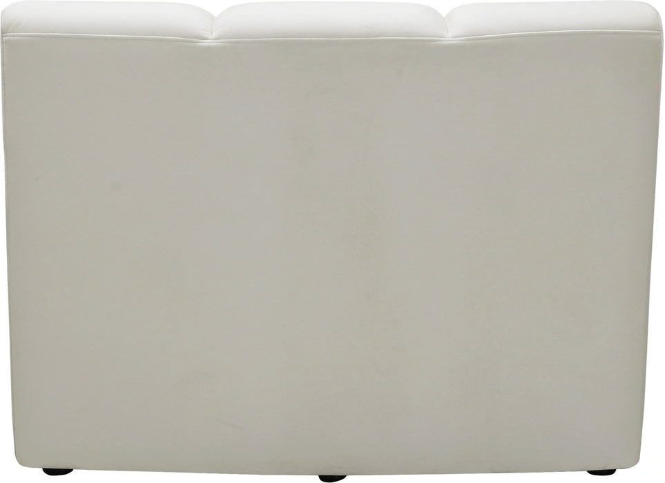 Infinity Cream Velvet Modular Chair