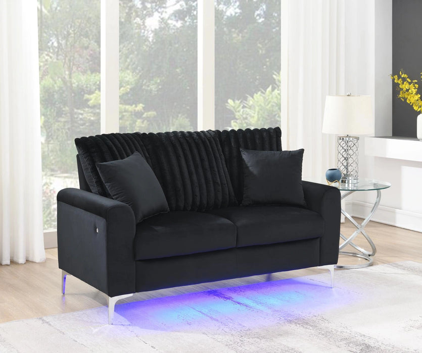 Black Led Chair