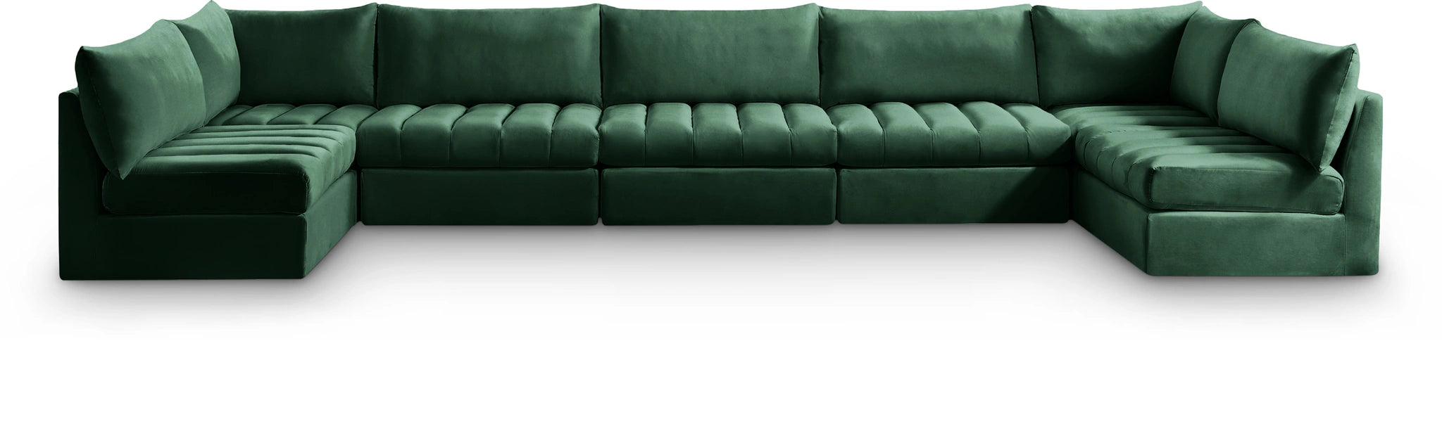 Jacob Green Velvet Modular Sectional