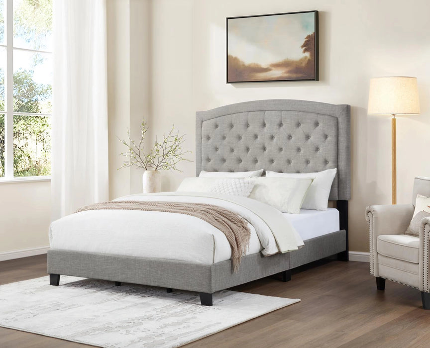 Light Gray Twin Bed
