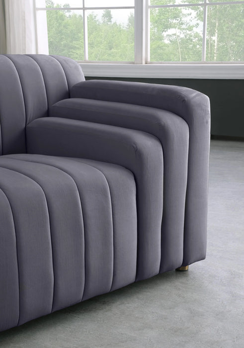 Naya Grey Velvet Chair