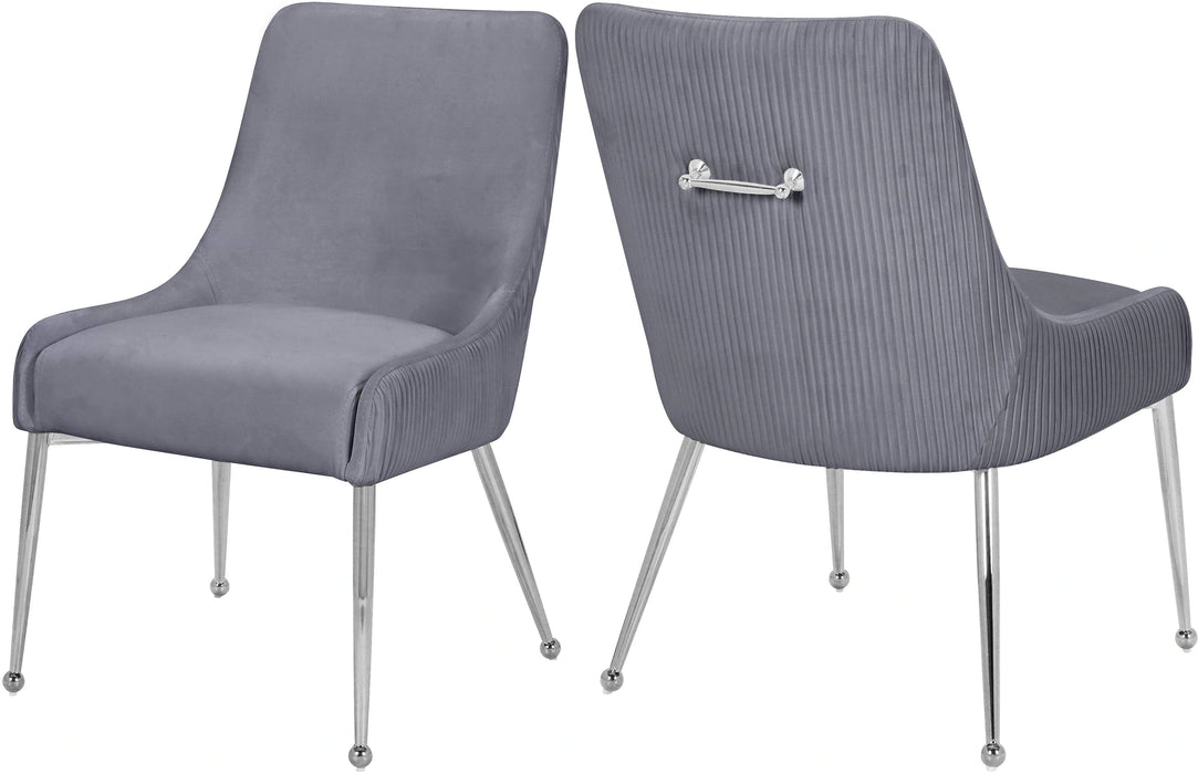 Ace Grey Velvet Dining Chair