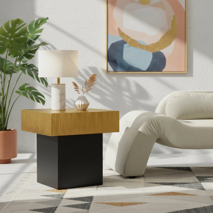 Palladium Gold End Table