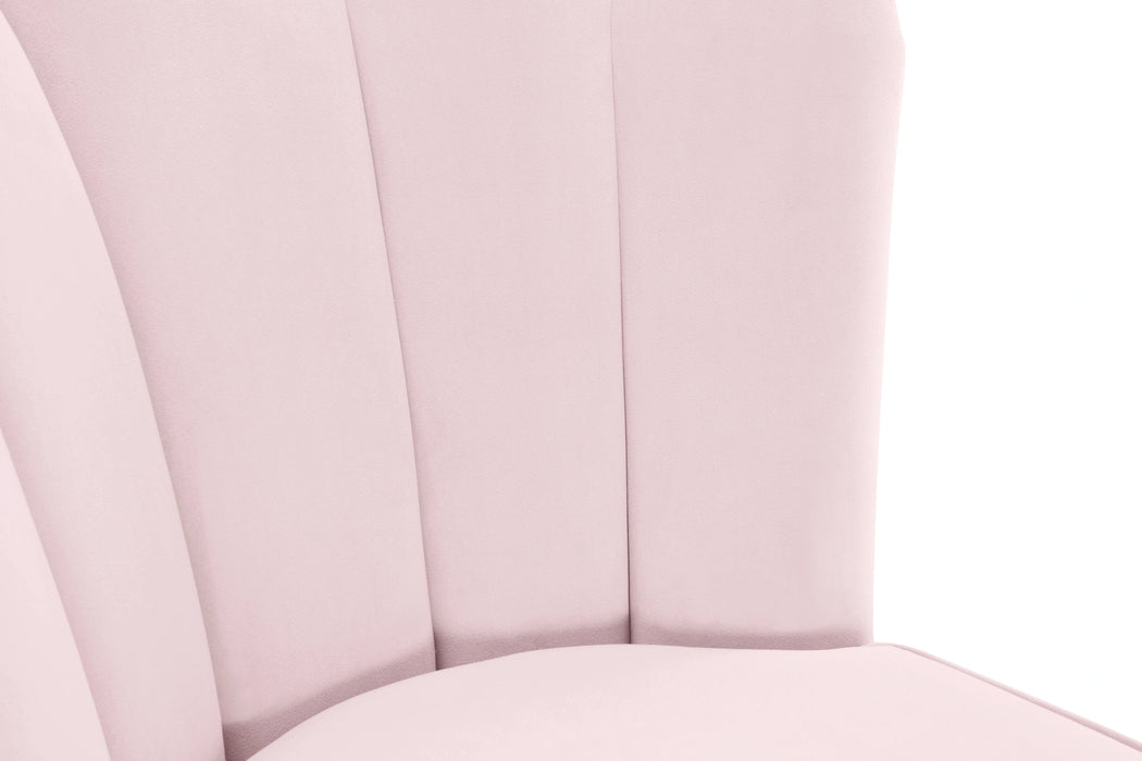 Lily Pink Velvet Stool