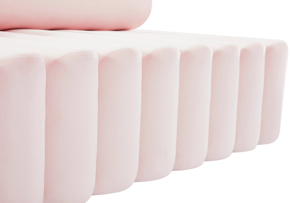 Melody Pink Velvet Sofa