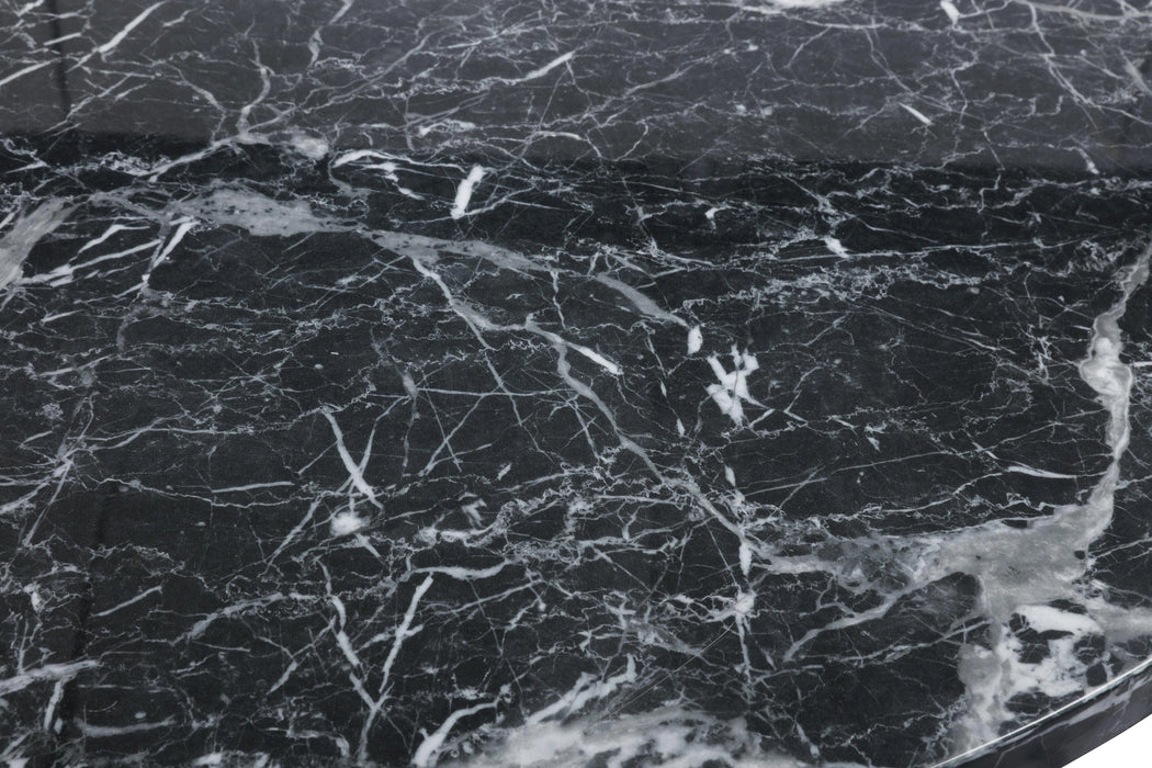 Omni Black Faux Marble Dining Table