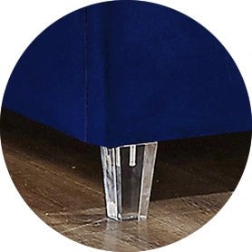 Candace Navy Velvet Full Bed