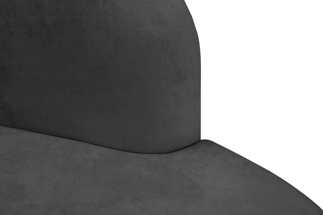 Mitzy Grey Velvet Chair