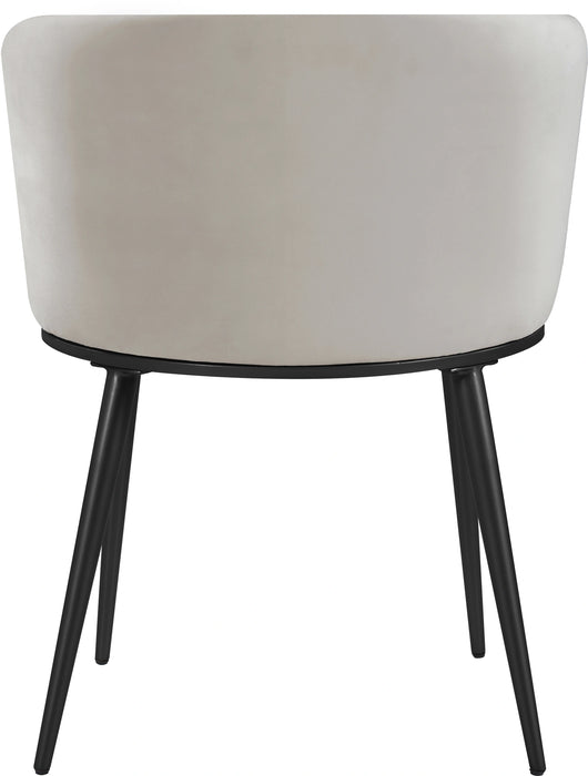 Skylar Cream Velvet Dining Chair